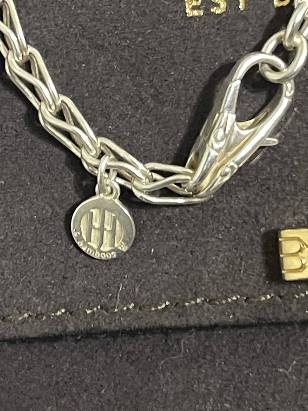 John Hardy Bamboo chain link sterling silver necklace retired - Picture 4 of 6